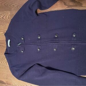 Northern Reflections women's Deep Blue Zip-Up Sweater